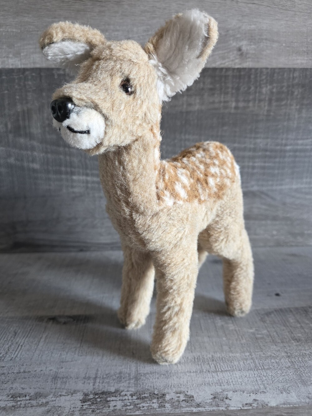 Heunec Plush Deer Fawn Rabbit 10" Stuffed Animal Vtg Rare HTF Handmade b273
